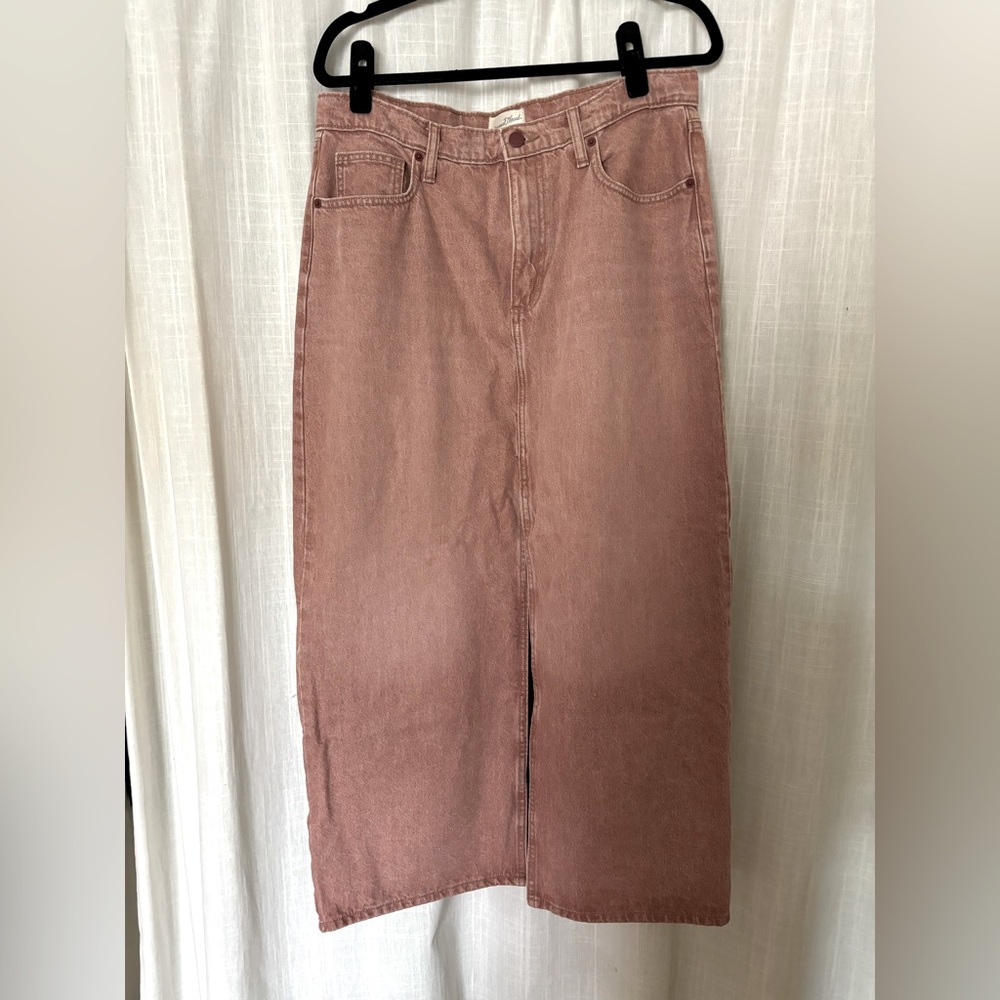 Denim Maxi Skirt